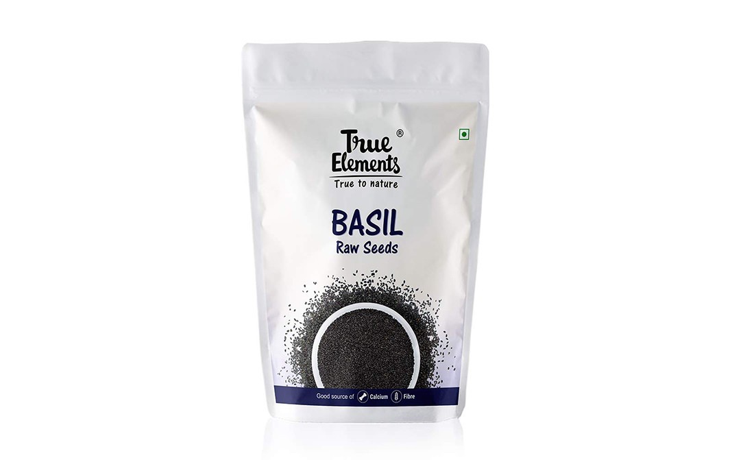 True Elements Basil Raw Seeds    Pack  500 grams